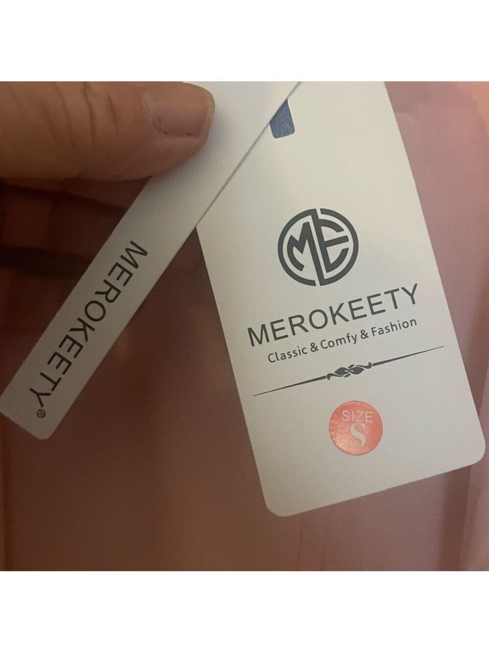 Merokeety Coat Pink Cropped Small NWT - Picture 3 of 5